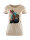 ANDRÉ ZECHMANN Flowerd Boots Damen kurzarm T-Shirt Beige Gr. 36/S