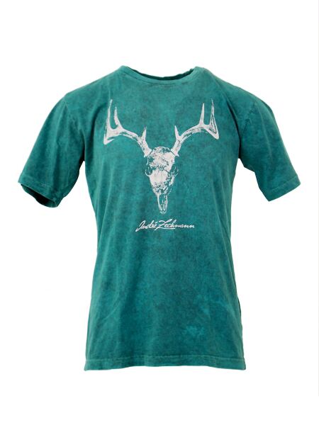 ANDRÉ ZECHMANN Deer Vintage Herren T-Shirt teal Black Gr. 48/S