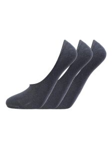 ENDURANCE Livio Silicone Sneaker Socks 3-Pack | 43-47 | schwarz