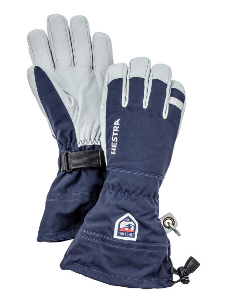 HESTRA Army Leather Heli Ski 5 Finger Skihandschuhe (280)marine 7