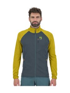 KARPOS Pizzocco Evo Full Zip Herren Fleece Jacke Dark Slate/LEMON CURRY Gr. L