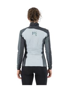 KARPOS Federa Full Zip Damen Fleece Dusty Blue/Black/Dark Grey S