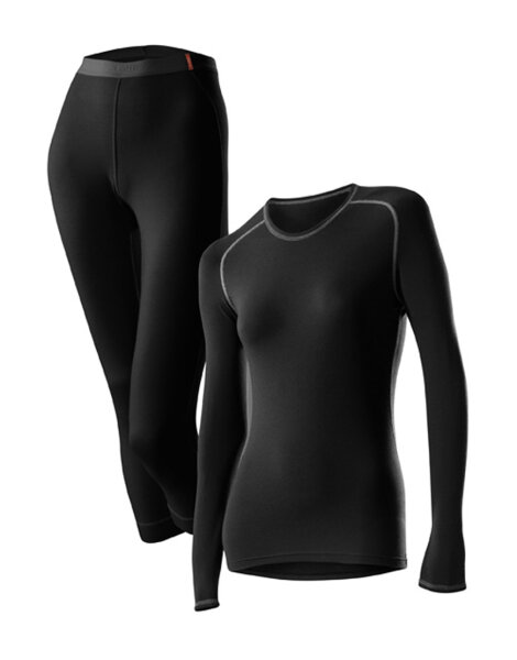 LÖFFLER Set Shirt und Hose 3/4 Transtex Warm Damen 990 schwarz Gr. 44