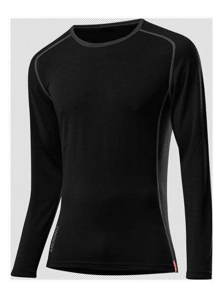 LÖFFLER Shirt Langarm Transtex Merino Herren | 56/XXL | schwarz