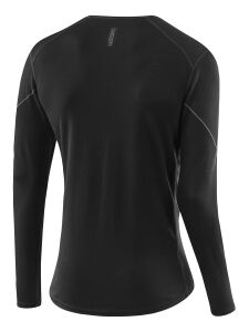 LÖFFLER Shirt Langarm Transtex Merino Herren | 46 | schwarz