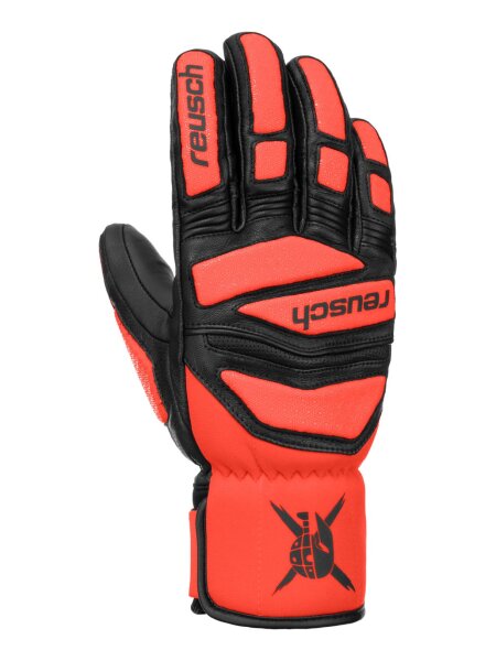 REUSCH Worldcup Warrior DH Herren Skihandschuhe (7809)black/fluo red Gr. 9