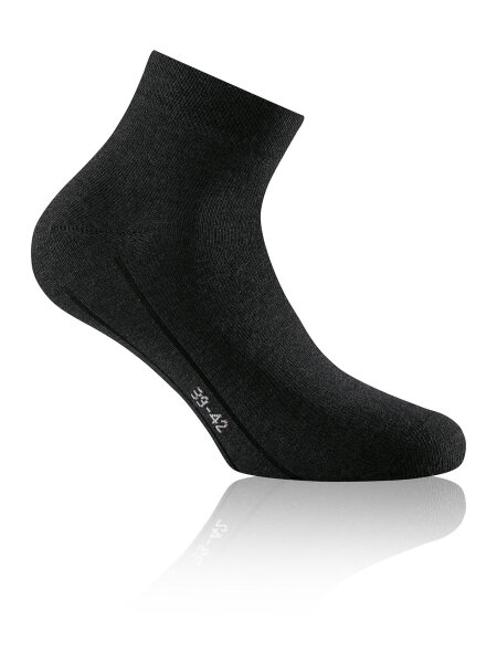 ROHNER SNEAKER PLUS SPORTSOCKEN 0009 schwarz Gr. 35-38