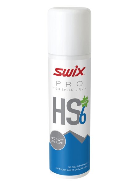 SWIX HS6 Liquid. Blue, -4°C/-12°C, 125ml Skiwachs blue