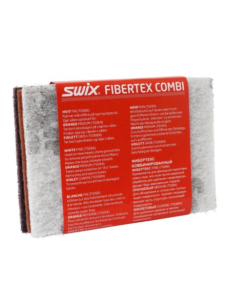 SWIX T267M Fibertex Combi Schleifmatten Skiservice Zubehör grau