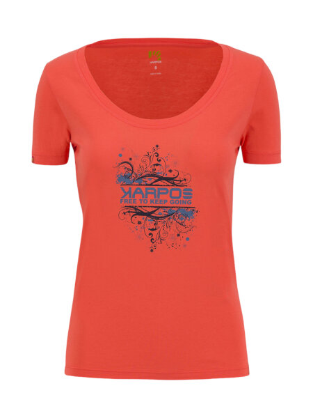 KARPOS CROCUS Damen T-Shirt Hot Coral Gr. S