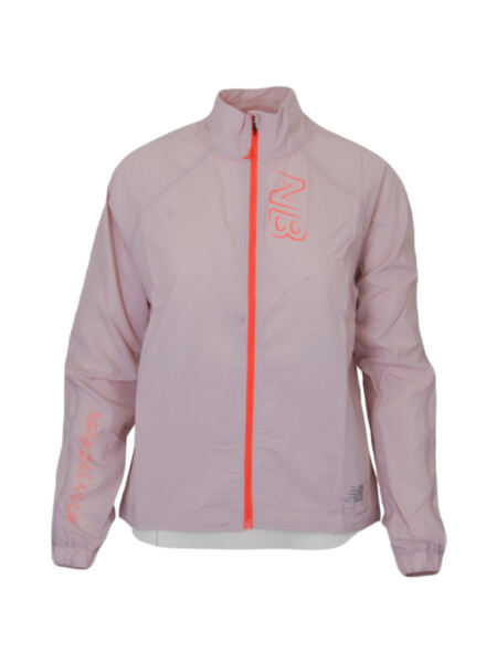 NEW BALANCE W Printed Impact Run Light Pack Jacket | L | pink