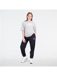 NEW BALANCE W Essentials Stacked Logo Sweatpant | L | schwarz