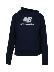 NEW BALANCE Essentials Stacked Logo Damen Kapuzenpullover nb navy S