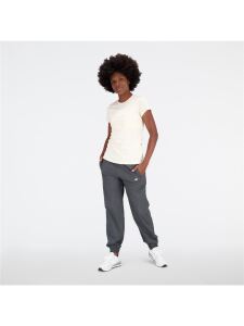 NEW BALANCE Essentials Stacked Logo Damen T-Shirt team cream Gr. XS