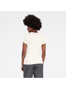 NEW BALANCE Essentials Stacked Logo Damen T-Shirt team cream Gr. XS