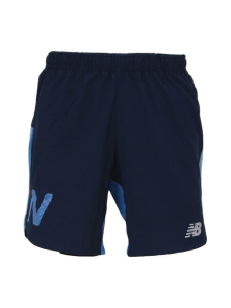 NEW BALANCE Graphic Impact Run 7 In Herren Shorts | S | blau