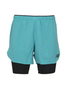 NEW BALANCE Q Speed 5 Inch 2 in 1 Herren Shorts | M | blau