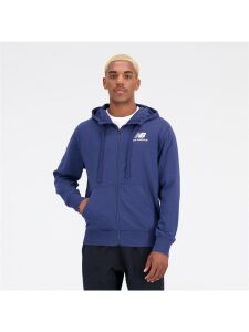 NEW BALANCE Essentials Stacked Logo Jacket | M | blau