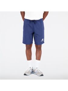 NEW BALANCE Essentials Stacked Logo Short | M | blau