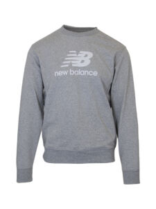 NEW BALANCE Essentials Stacked Logo Crew | L | grau