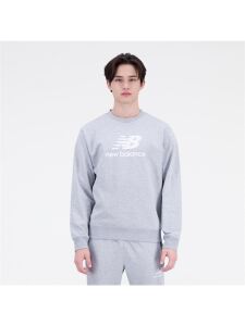 NEW BALANCE Essentials Stacked Logo Crew | L | grau