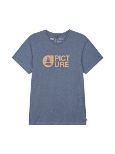 PICTURE Basement Cork Tee Herren T-Shirt Dark Blue Melange Gr. XL