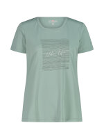 CMP Damen T-Shirt aus Piqué mit Print Aufdruck