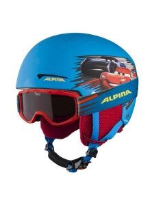 ALPINA Zupo Disney Set Skihelm und Skibrille | 48-52cm | blau