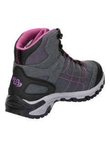 BRÜTTING Hochwurzen Wanderschuhe hoch grau/schwarz/pink EU 38