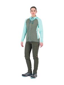 KARPOS Camoscio Damen Full Zip Hoodie Thyme/AQUA Ski Gr. XS