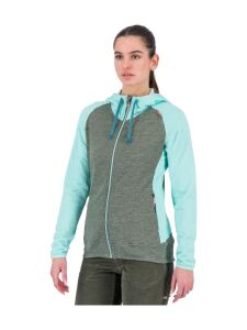 KARPOS Camoscio Damen Full Zip Hoodie Thyme/AQUA Ski Gr. XS
