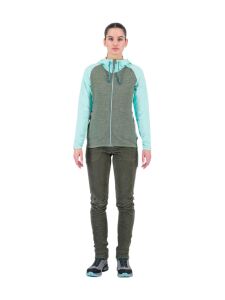 KARPOS Camoscio Damen Full Zip Hoodie Thyme/AQUA Ski Gr. XS