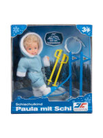 JÄGERNDORFER Skipuppe Paula mit Ski + Torstange Kinde | O/S | blau