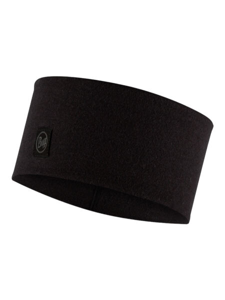 BUFF Merino Wide Headband Buff Solid Black Stirnband Onesize schwarz