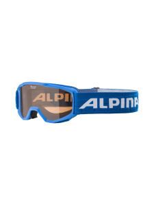 ALPINA Piney Kinder Skibrille mit 100% UV-Schutz | O/S | blau