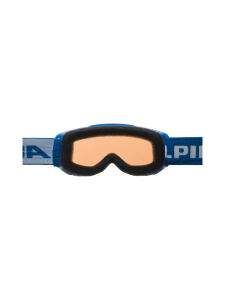 ALPINA Piney Kinder Skibrille mit 100% UV-Schutz | O/S | blau