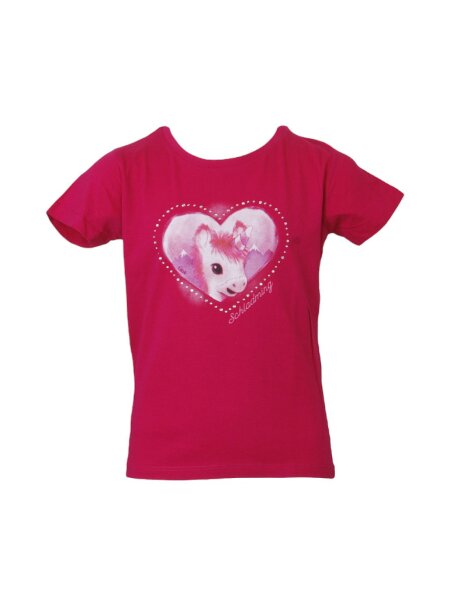 SCHLADMING UNICORN HEART Kinder T-Shirt fuchia Gr. 104/4J