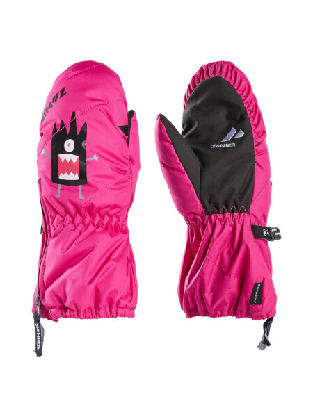 ZANIER Monster STX Kinder Fäustlinge fuchsia-schwarz Gr. 4-5J