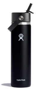 HYDRO FLASK 24 OZ WIDE FLEX STRAW CAP | 710 ml | schwarz