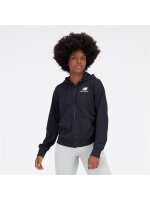 NEW BALANCE W Essentials Stacked Logo Full Zip Hoodi | L | schwarz