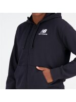 NEW BALANCE W Essentials Stacked Logo Full Zip Hoodi | L | schwarz