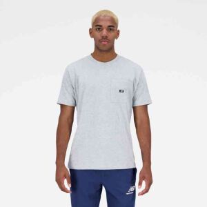 NEW BALANCE Essentials Reimagined Cotton Jersey Short Sleeve Herren Shirt Athletic Grey Gr. M