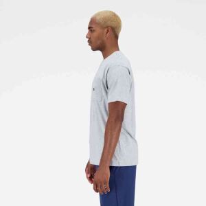 NEW BALANCE Essentials Reimagined Cotton Jersey Short Sleeve Herren Shirt Athletic Grey Gr. M