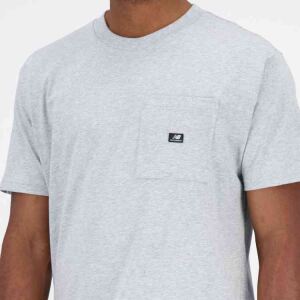 NEW BALANCE Essentials Reimagined Cotton Jersey Short Sleeve Herren Shirt Athletic Grey Gr. M