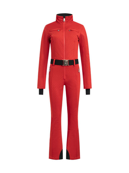 Nikkie Logo Ski Jumpsuit Damen Skianzug Overall | 36 | rot