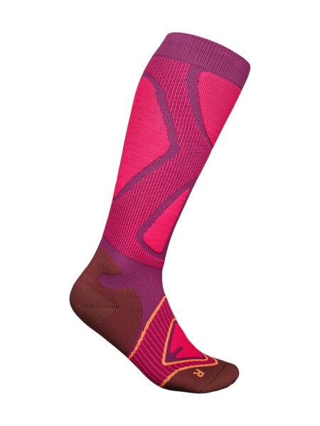 BAUERFEIND Ski Performance Compression Socken Kompr | L/35-37 | pink