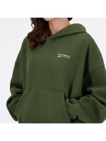 NEW BALANCE Linear Heritage Brushed Back Fleece Hood | L | grün