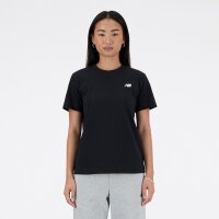 NEW BALANCE Jersey Small Logo Damen T-Shirt | L | silber