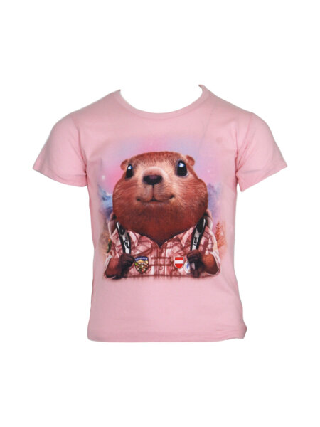 SCHLADMING Marmot cool Guide Girls Kinder T-Shirt | 128/8J | rot