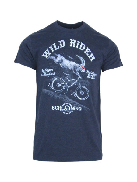 SCHLADMING Horny Mountain Bike Herren T-Shirt | L | grau